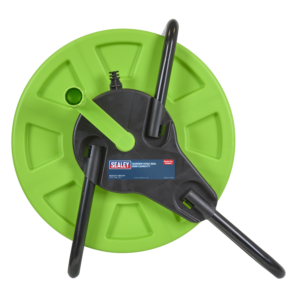Sealey Garden Hose Reel 60m Capacity Durable Lightweight Easy To Wind GH60A