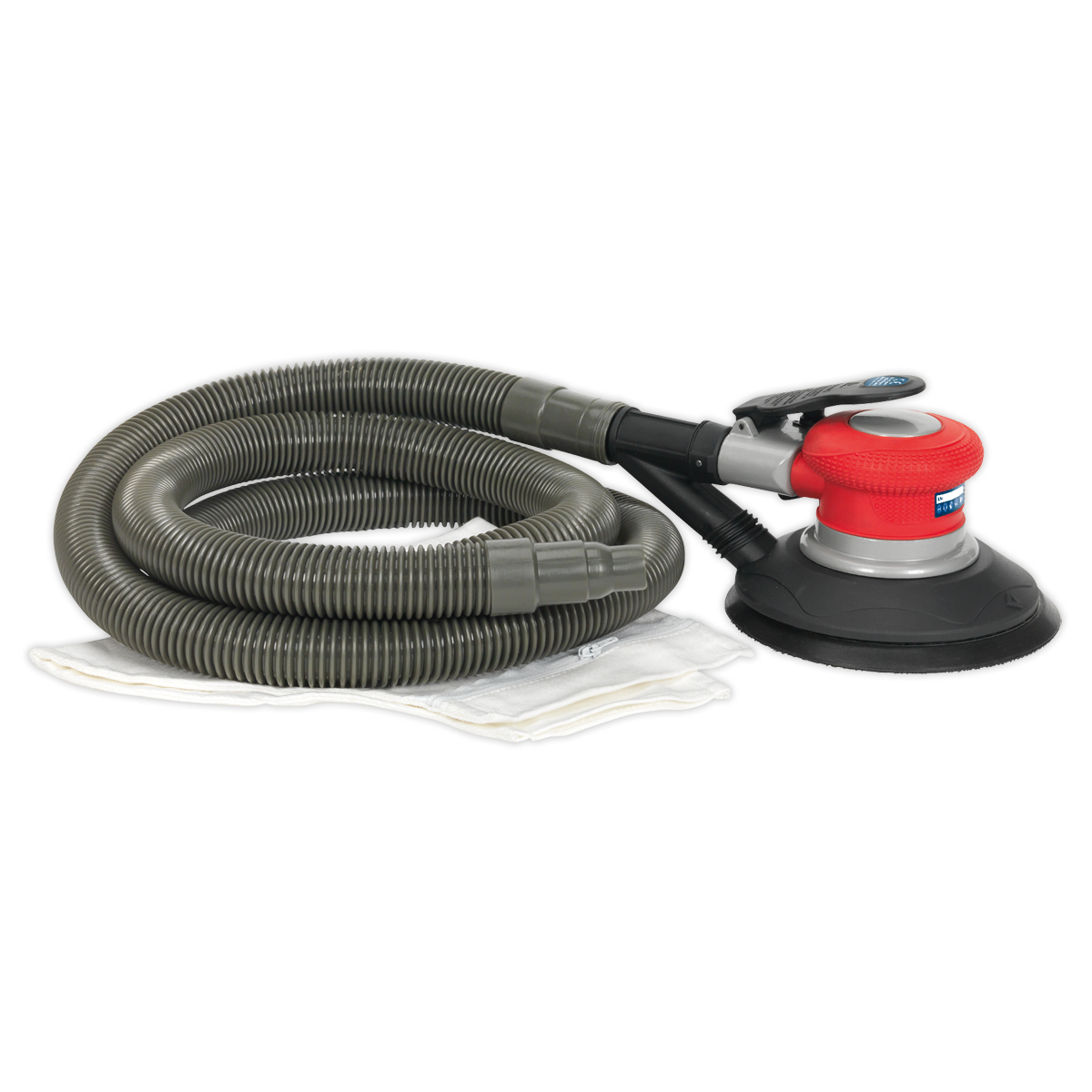 Sealey Air Palm Random Orbital Sander 150mm Variable Speed Control Lever GSA06