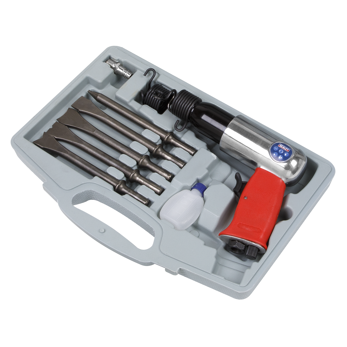 Sealey Air Hammer Kit Long Stroke 3500bpm Supplied in Storage Case GSA11