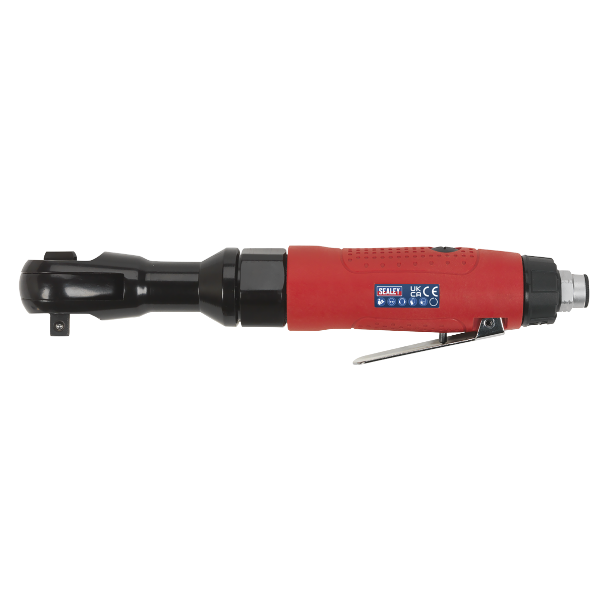 Sealey 3/8" Square Drive Air Ratchet Wrench With Contoured Handle GSA20