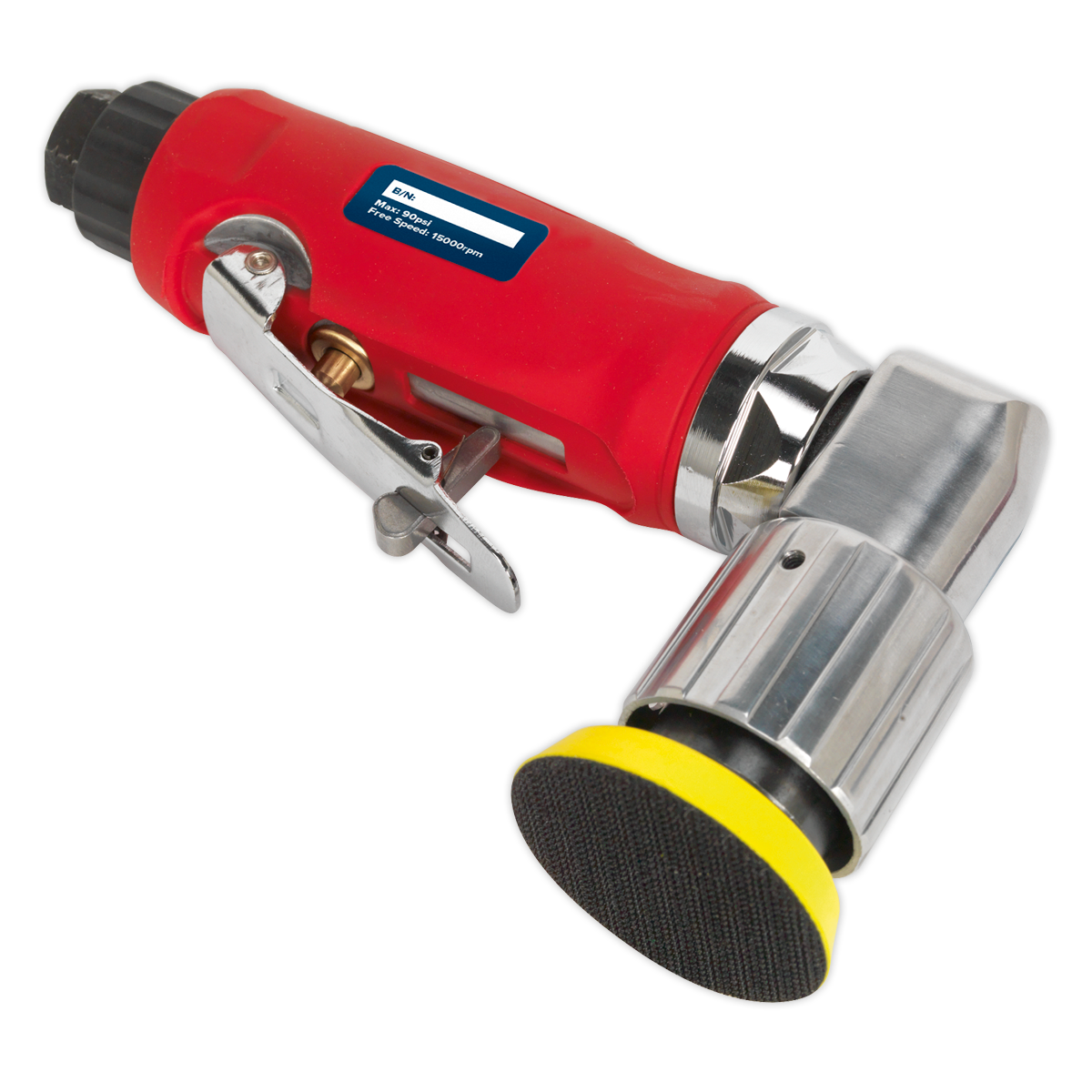 Sealey Ø50mm Air Orbital Sander With Safety Release Trigger Control GSA70