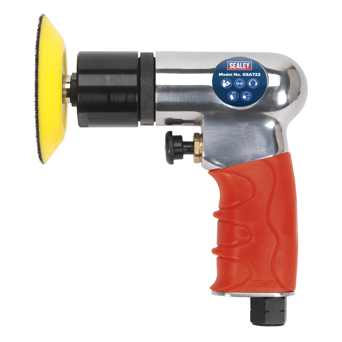 Sealey Ø75mm Mini Air Polisher With Lightweight Aluminium Alloy Housing GSA722