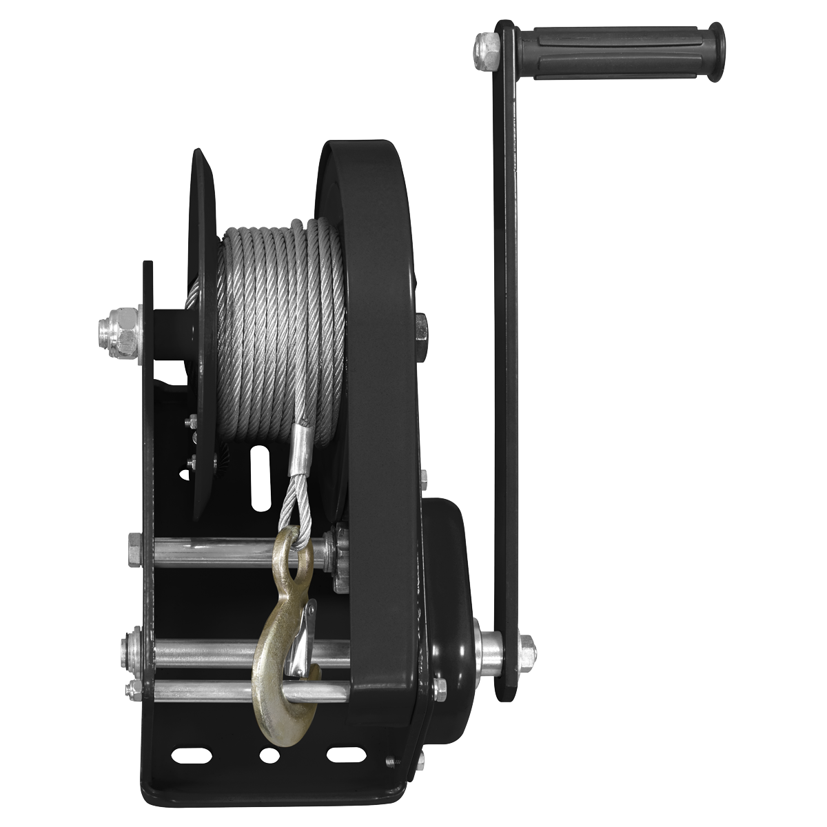 Sealey Geared Hand Winch With Brake & Cable 1130kg Capacity Heavy Duty GWC2500B
