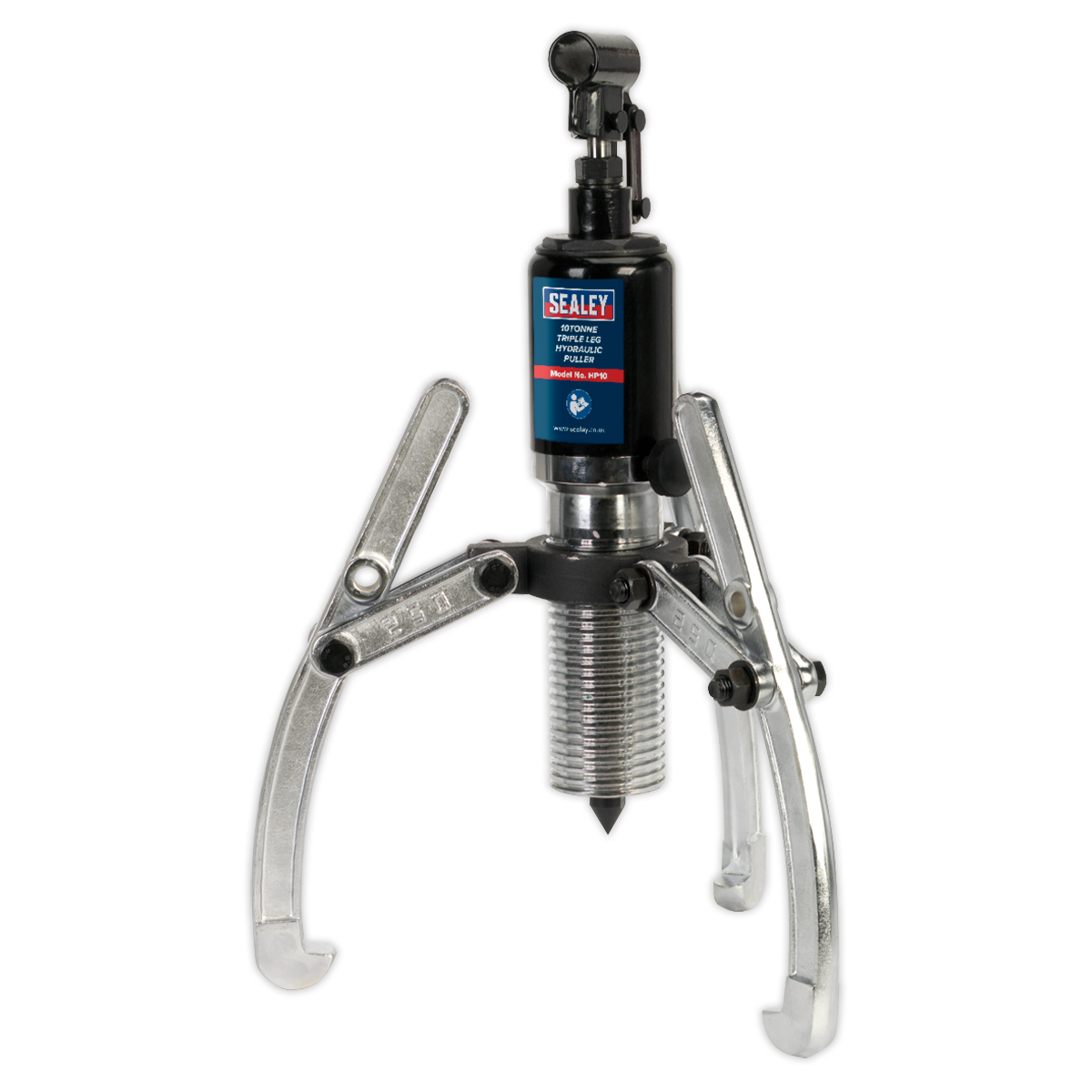 Sealey Heavy Duty Triple Leg Hydraulic 2-Position Puller - 10 Tonne HP10