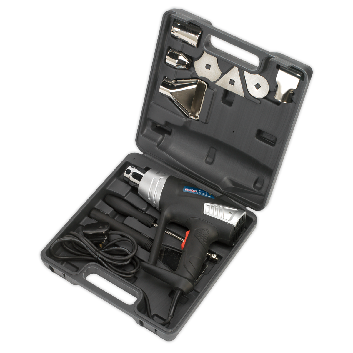 Sealey Hot Air Gun Kit 2-Speed & Temperature Control Fitted 3-Pin Plug HS103K