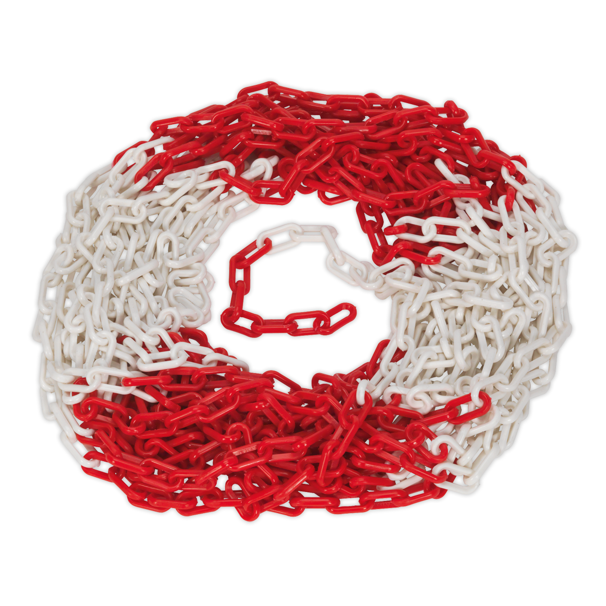 Sealey Safety Chain For High Voltage Vehicles Red/White 25m x 6mm HSC25M