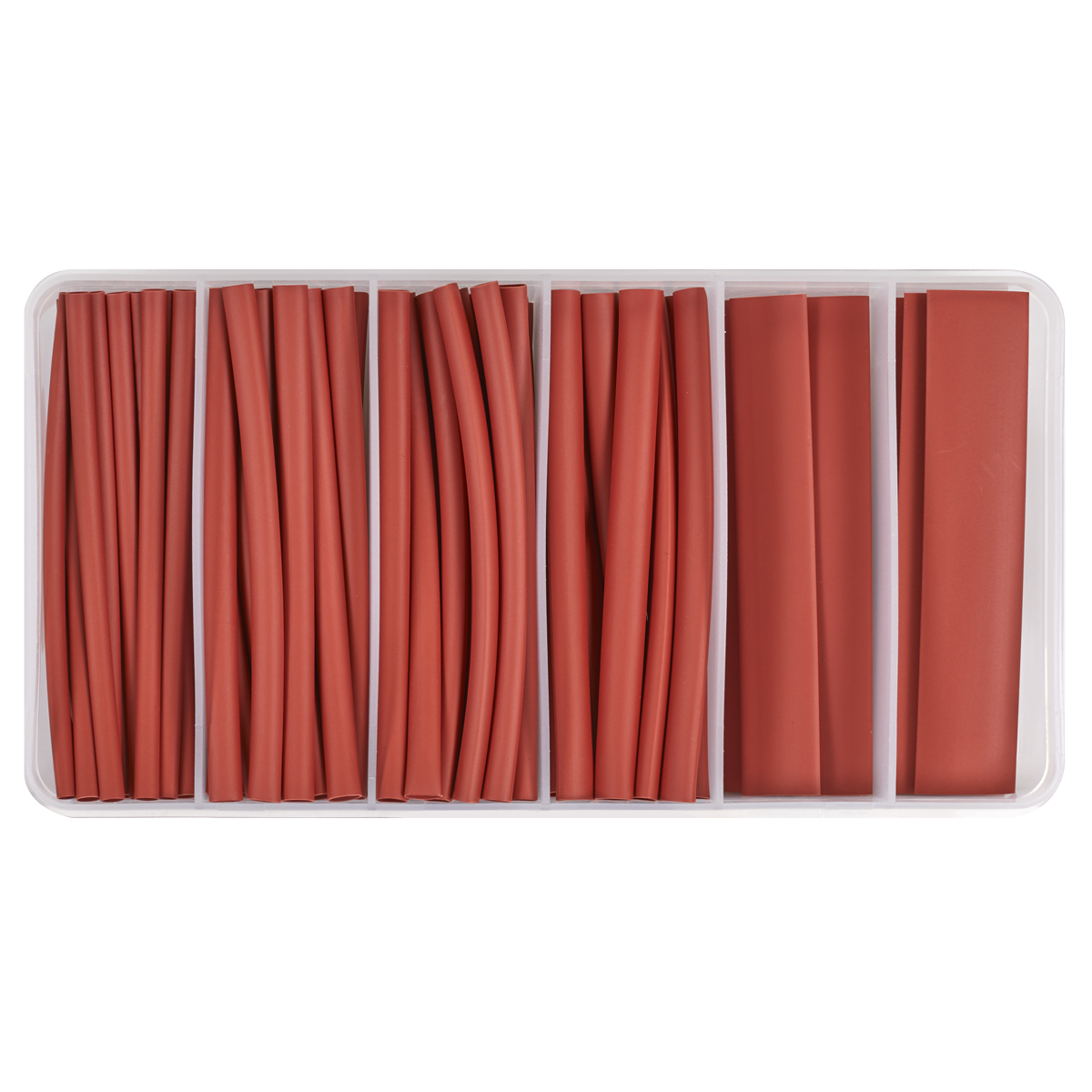 Sealey Heat Shrink Tubing Assortment 95 Pieces 100mm Red 2:1 Ration HST100R