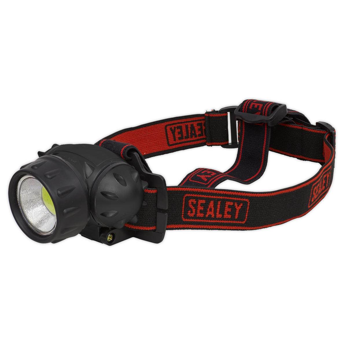 Sealey Head Torch 3W COB LED Spotlight 200 Lumens Adjust High Low Flash HT101