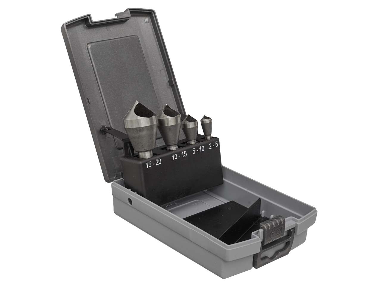 Sealey 90 Degree Slotted Deburring Countersink Drill Bit Set 4 Pieces CSSET4O