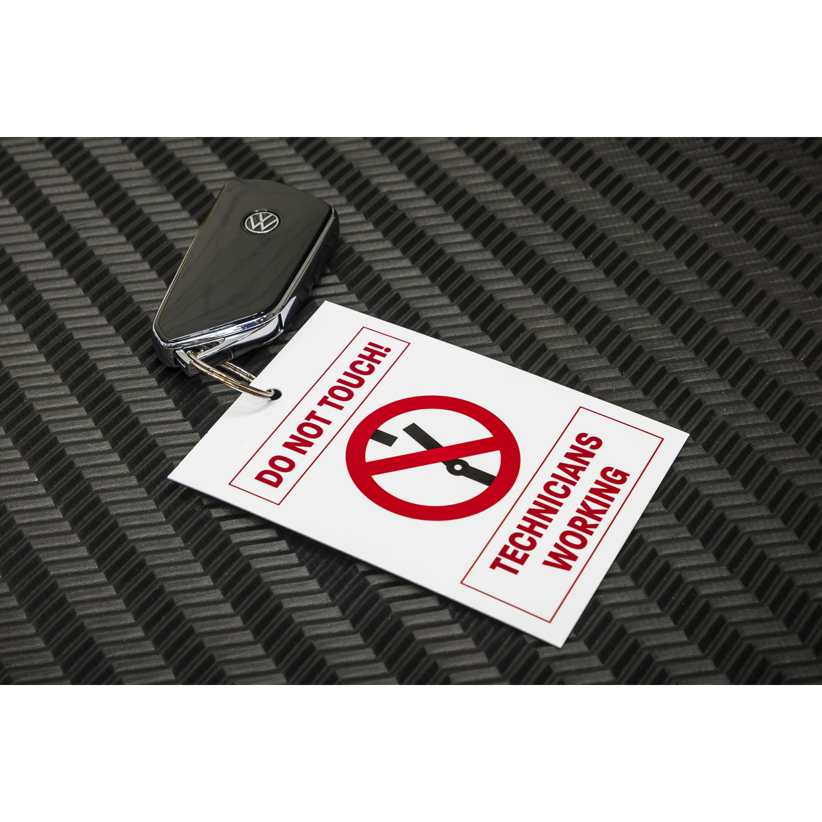 Sealey Hybrid/Electric Vehicle Keyring Warning Tag Gloss Finish HYBRIDTAG