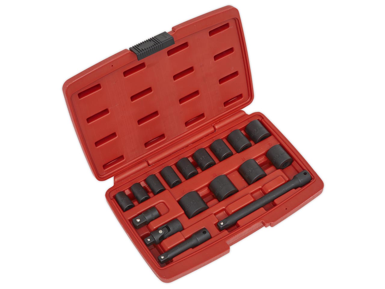 Sealey Impact Socket Set 17 Pieces 3/8" Square Drive Metric Storage Case AK68217