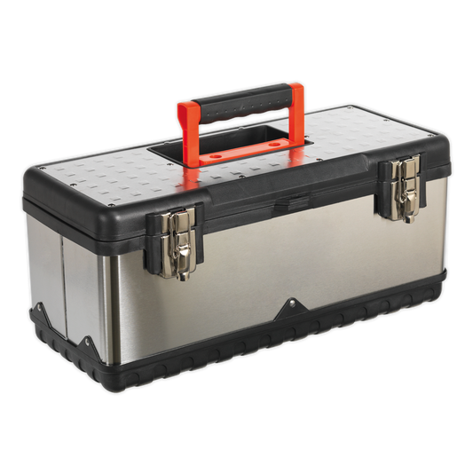 Sealey Stainless Steel Tool Box 505mm With Tote Tray Heavy Duty Stainless AP505S