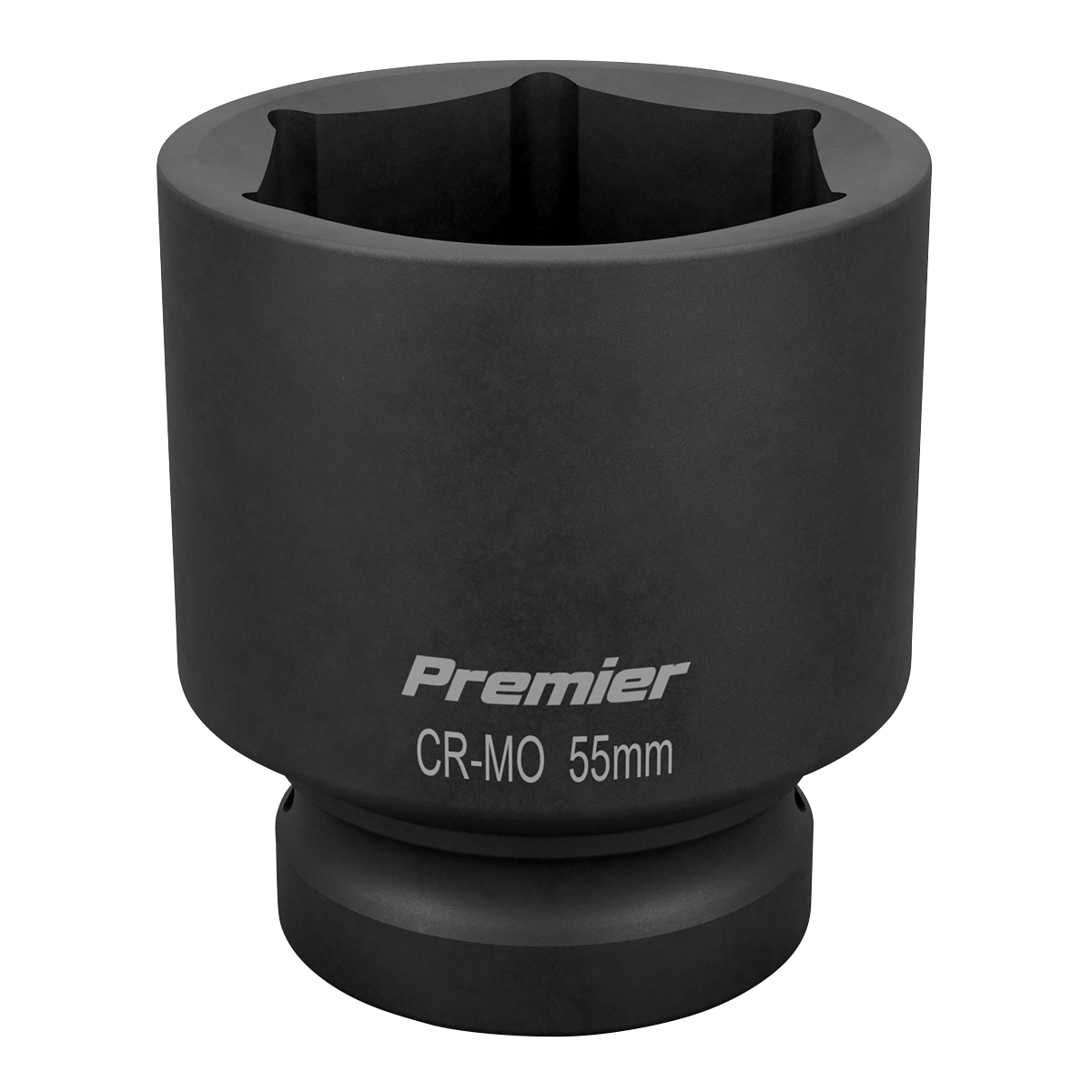 Sealey Impact Socket Tool 55mm 1" Square Drive ‎Corrosion Resistant Black IS155