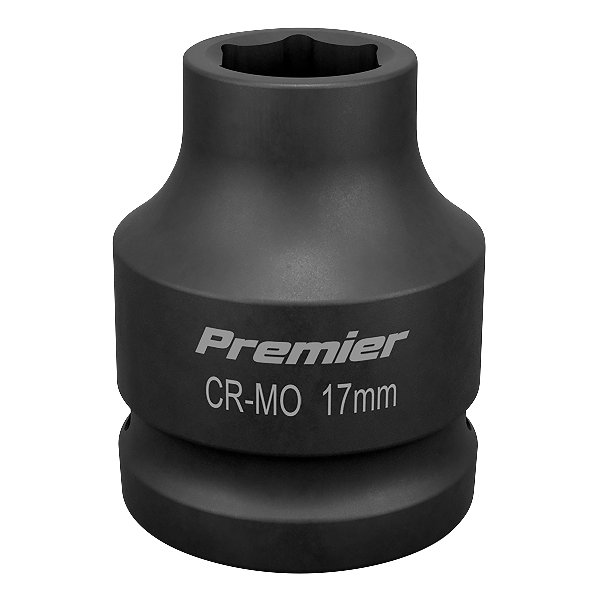 Sealey Impact Socket Tool 17mm 3/4" Square Drive ‎Anti Corrosion Black IS3417