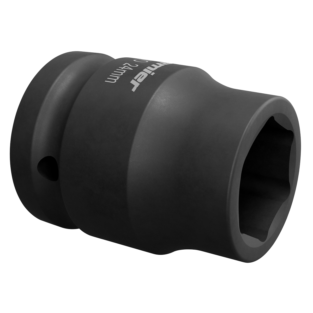 Sealey Impact Socket Tool 24mm 3/4" Square Drive ‎Anti Corrosion Black IS3424