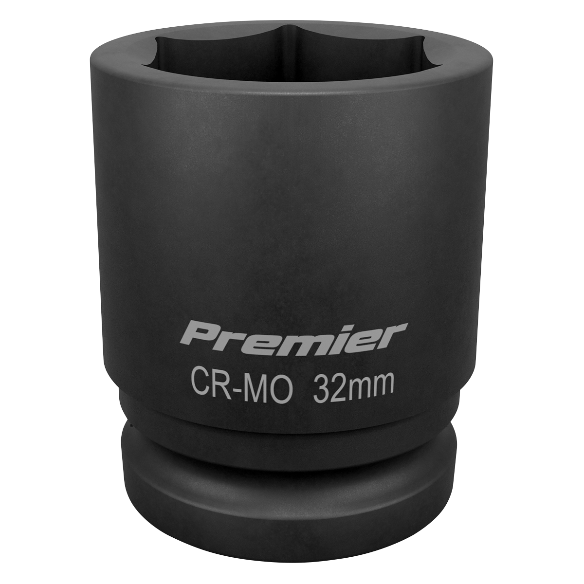 Sealey Impact Socket 32mm 3/4" Square Drive Chrome Molybdenum Black IS3432