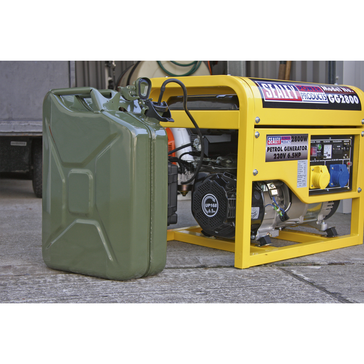 Sealey Jerry Can Adaptor Single Tube With Breather Holes & Bayonet Fittings JCA1