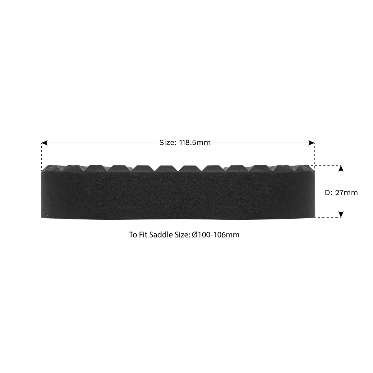 Sealey Safety Rubber Jack Pad Type A Designed To Prevent Damage Black JP01