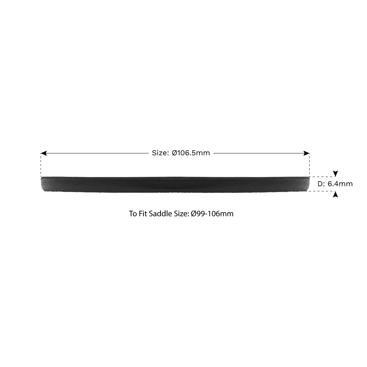 Sealey Safety Rubber Jack Pad Type B Designed To Prevent Damage Black JP02
