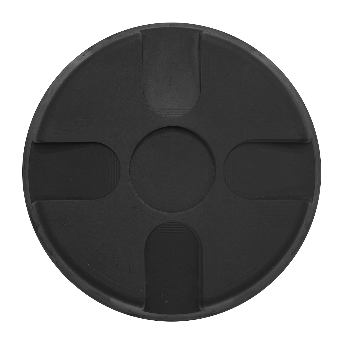 Sealey Safety Rubber Jack Pad Type B Saddle Size: Ø112-117mm - Black JP18