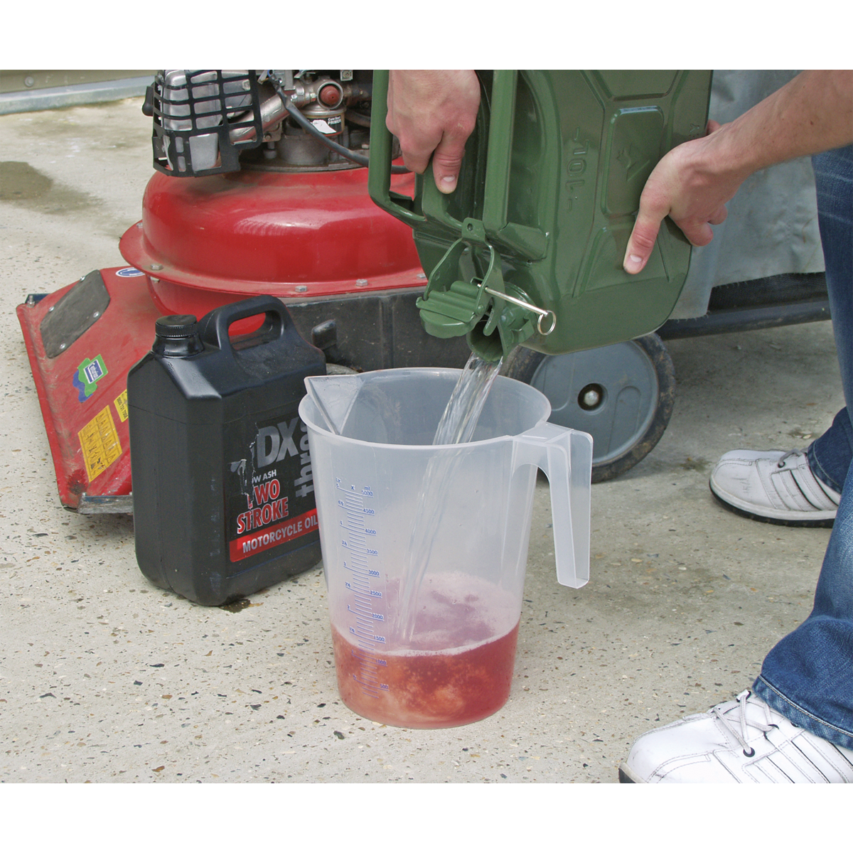 Sealey 5L Measuring Jug 5 Litre Translucent Oil Fuel Acid Resistant JT5000