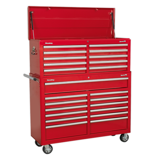 Sealey 23 Drawer Tool Chest Combination With Ball Bearing Slides Red AP52COMBO1