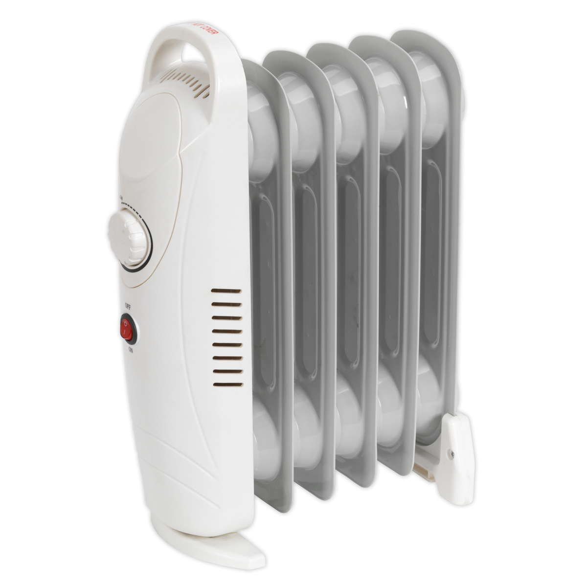 Sealey Oil-Filled Radiator Mini 800W/230V 6 Element Thermostat Control RD800