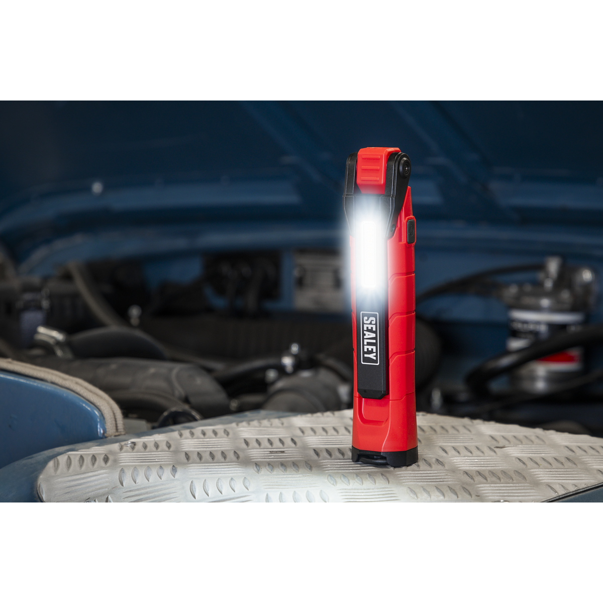 Sealey Rechargeable 360° Inspection Light 10W & 2 x 4W SMD LED Red LED3605R
