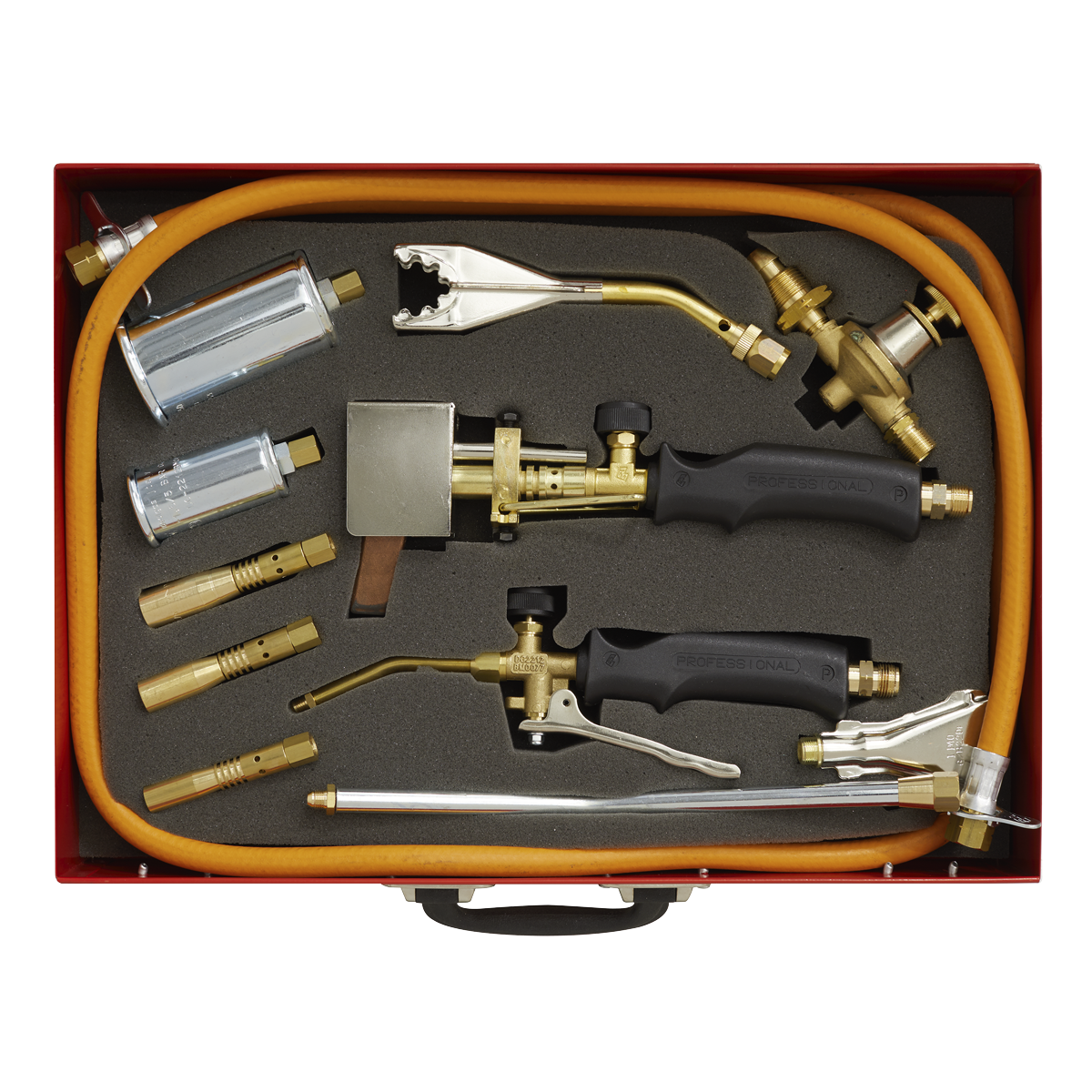 Sealey Propane Torch Kit With 2 Control Sets With Gas Valve 14 Pieces LPT14