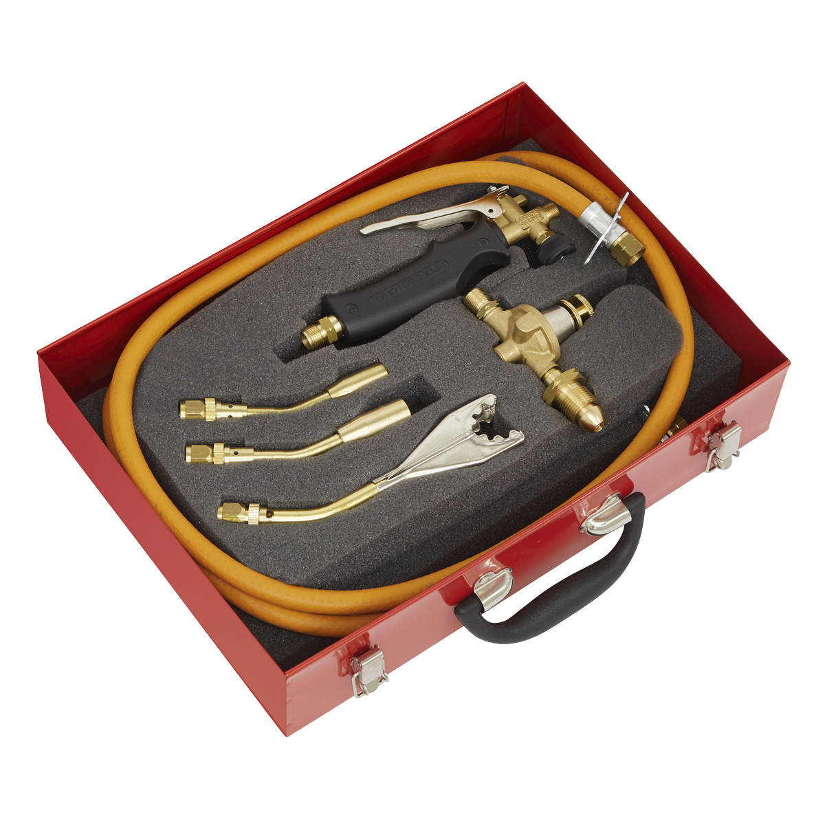 Sealey 7 Pcs Propane Torch Kit With Gas Valve & Rapid Flame Control LPT7