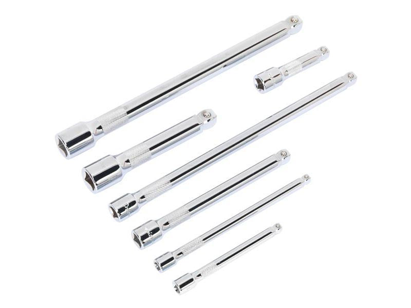 Sealey Wobble/Rigid Extension Bar Set 7 Pieces 1/4" 3/8" 1/2" Square Drive AK770