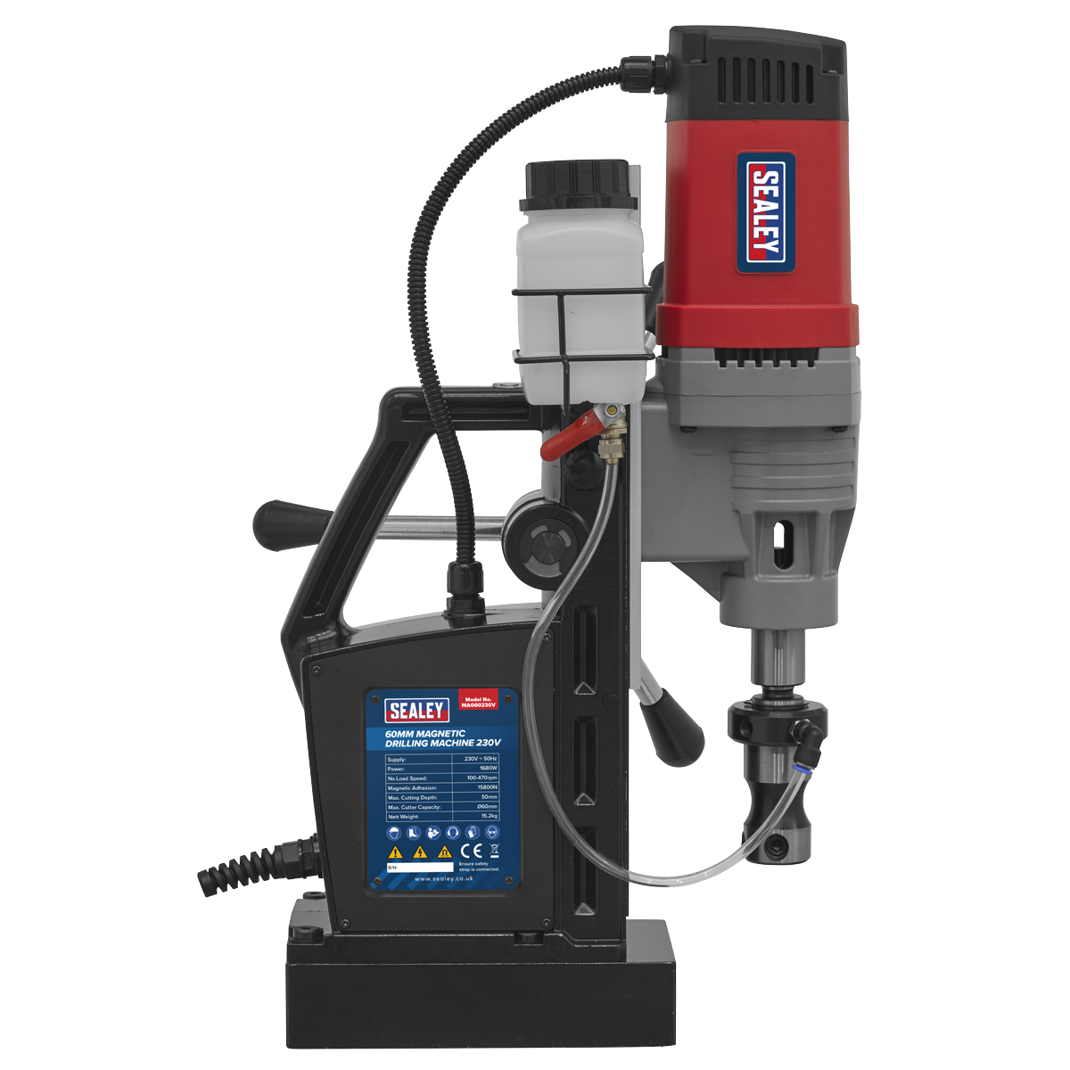Sealey 60mm Magnetic Drilling Machine With Safety Fixing Strap 230V MAG60230V