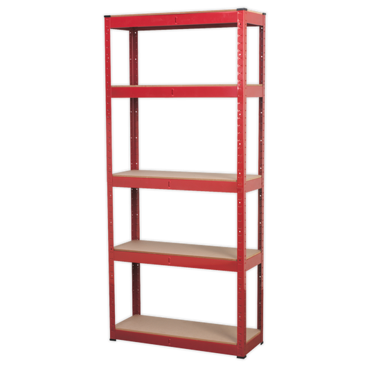 Sealey Racking Unit Storage With 5 MDF Shelves 150kg Capacity/Level Red AP6150