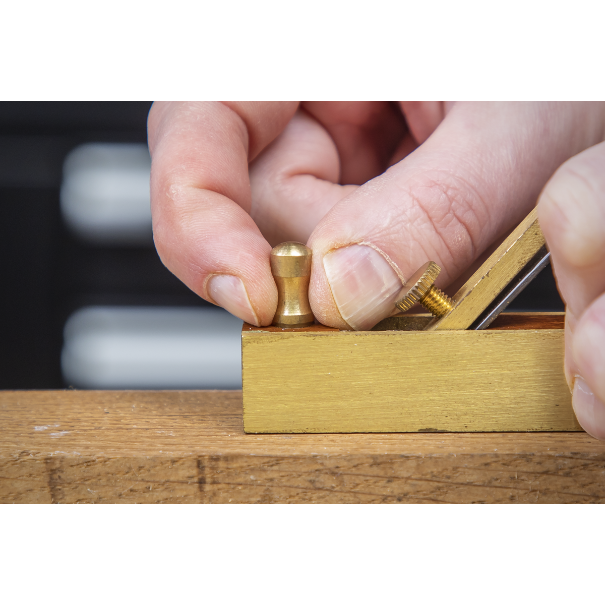 Sealey Mini Brass Plane Set Bull Nose Block Scraper Detailed Trimming 3pc MBP03