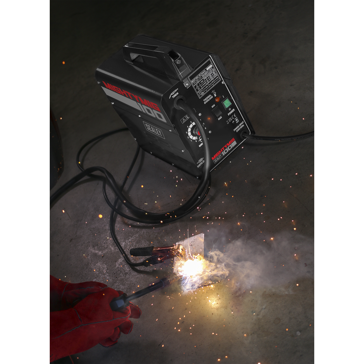 Sealey Professional No-Gas MIG Welder Ready-To-Go 100Amp 230V MIGHTYMIG100
