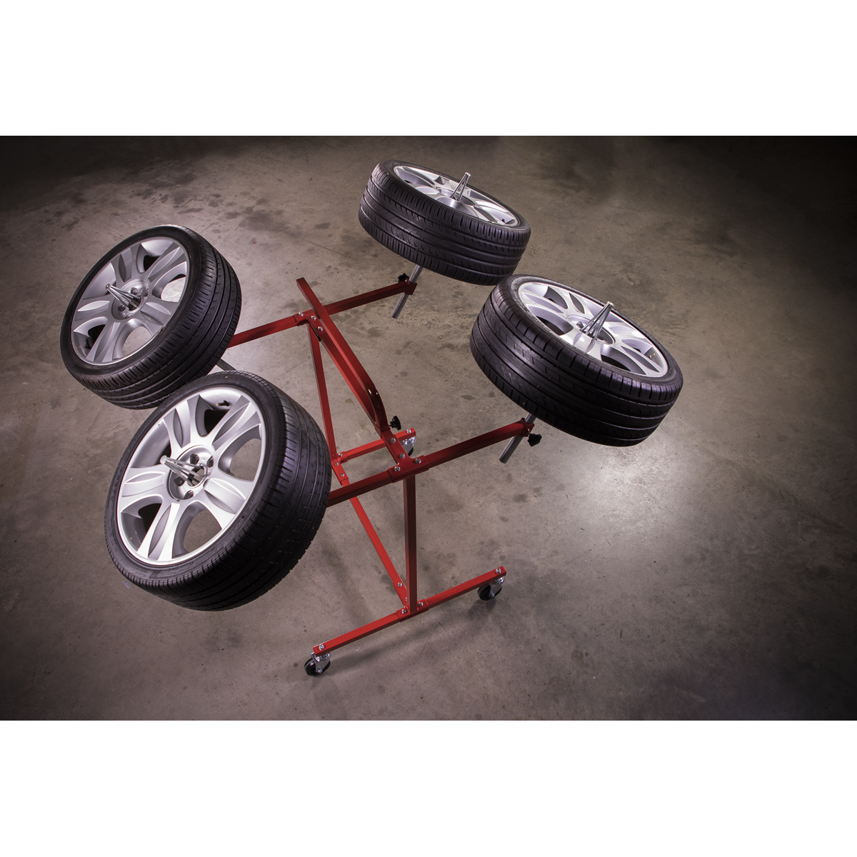 Sealey Alloy Wheel Painting/Repair Stand Heavy Duty - 4 Wheel Capacity MK71