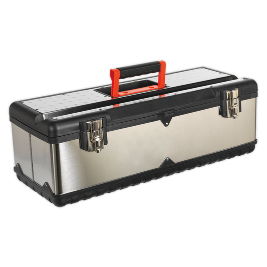 Sealey Stainless Steel Tool Box Storage 660mm With Tote Tray Heavy Duty AP660S