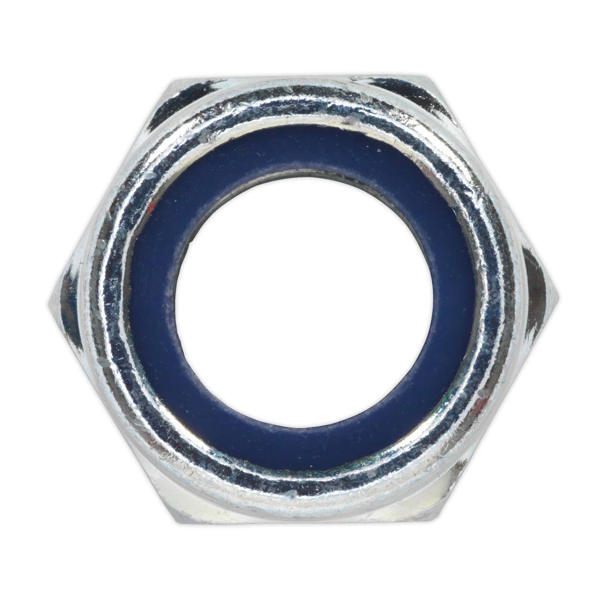 Sealey Nylon Lock Nut M16 Zinc Plated DIN 982 With Bag Pack of 25 Silver NLN16
