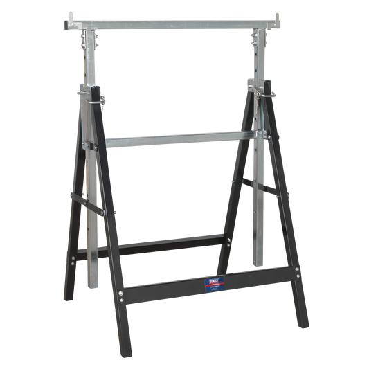 Sealey Fold Down Telescopic Trestle 100kg 7-Position Height Adjustable FDT3