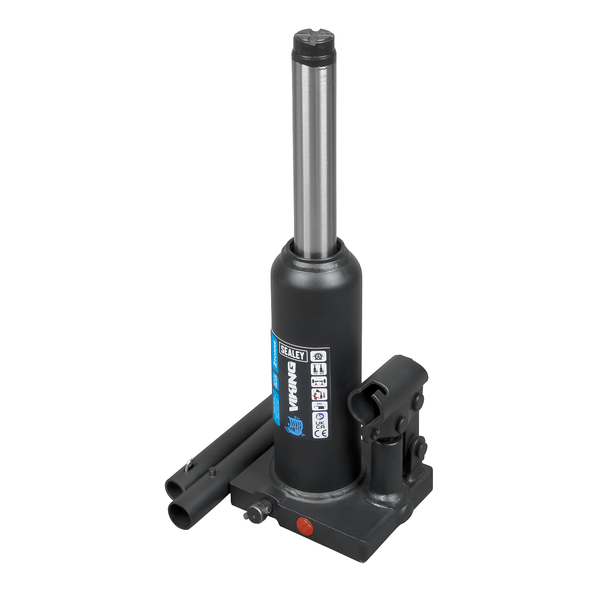 Sealey Bottle Jack Lift 2 Tonne With Overload Valve & 2-Piece Handle PBJ2S