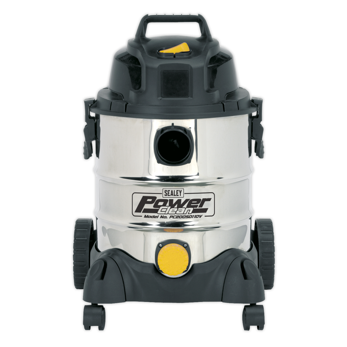 Sealey 110V 1250W Vacuum Cleaner Wet & Dry 20L Stainless Bin PC200SD110V