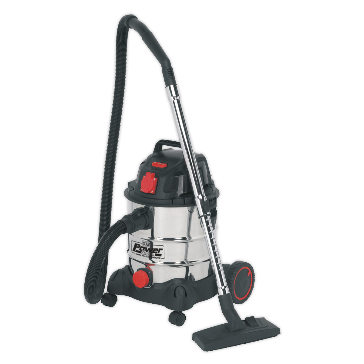 Sealey 230V Vacuum Cleaner Industrial 20 Litres 1400w B" Auto Start PC200SDAUTO