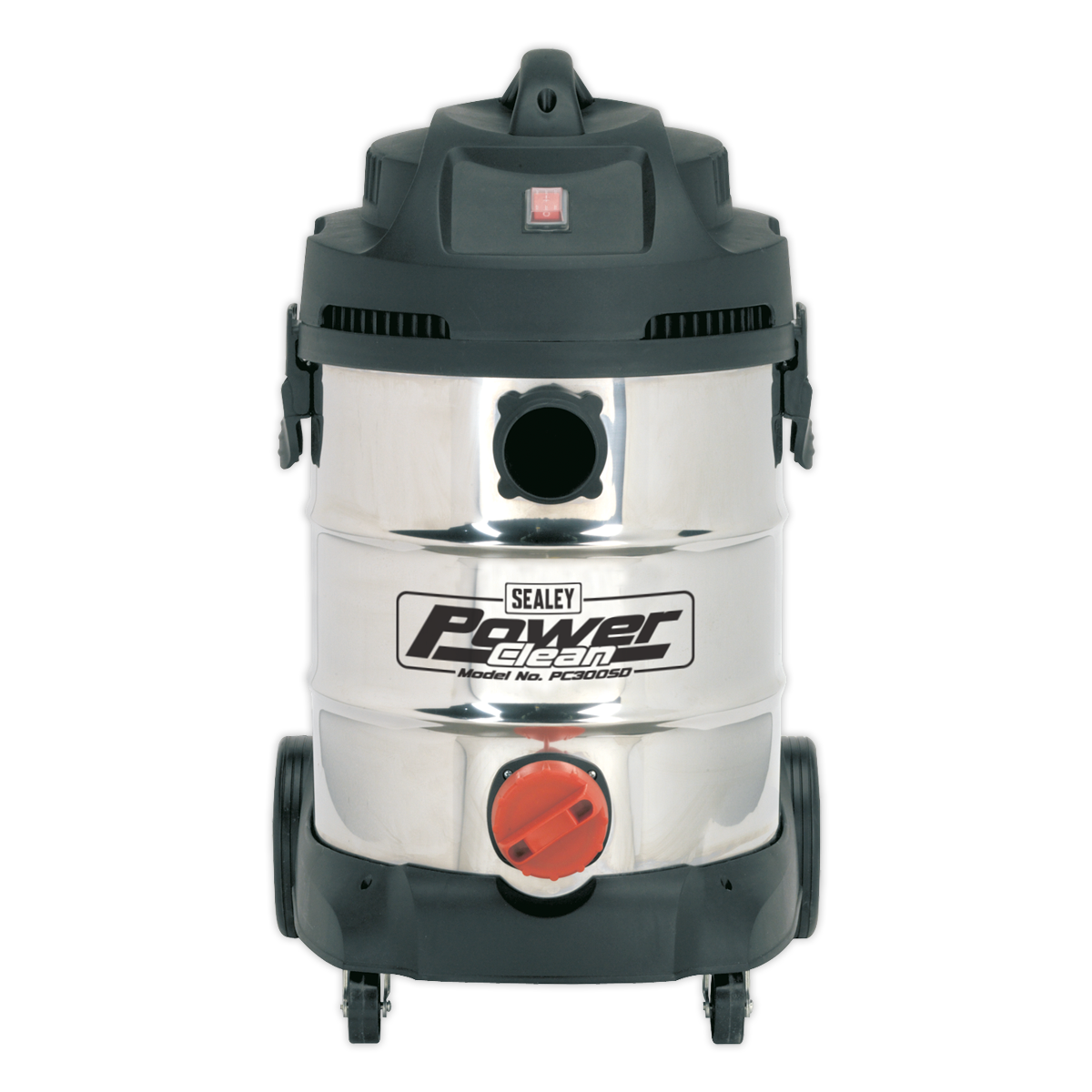 Sealey 230V Vacuum Cleaner Industrial 30 Litres 1400W Stainless Bin PC300SD