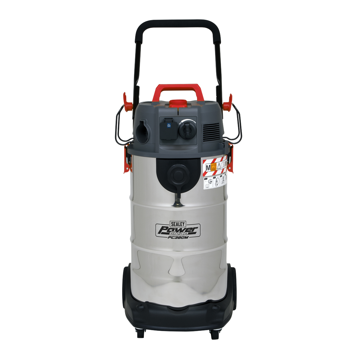 Sealey Vacuum Cleaner Industrial Dust-Free Wet/Dry38L 1500W/230V Filtration