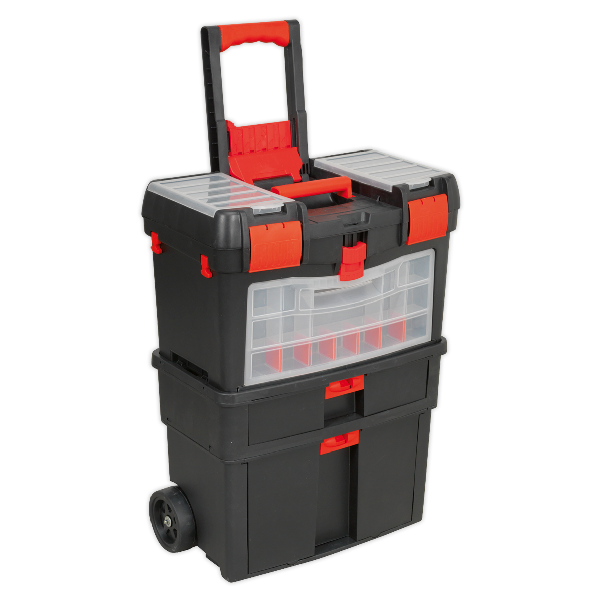 Sealey Mobile Tool Chest Box With Tote Tray & Removable Assortment Storage AP850