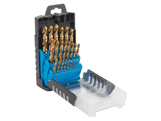 Sealey HSS Drill Bit Set 25 Pieces Titanium Coated Metric Ø1-13mm AK4725
