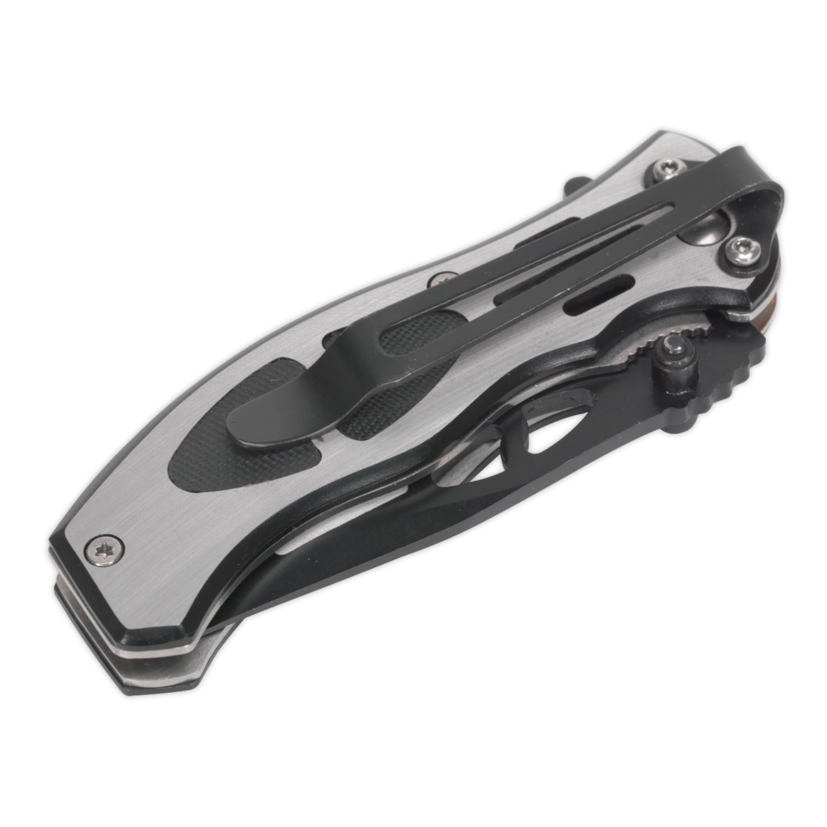 Sealey Pocket Knife Locking Stainless Steel Blade Hardened Tempered PK2