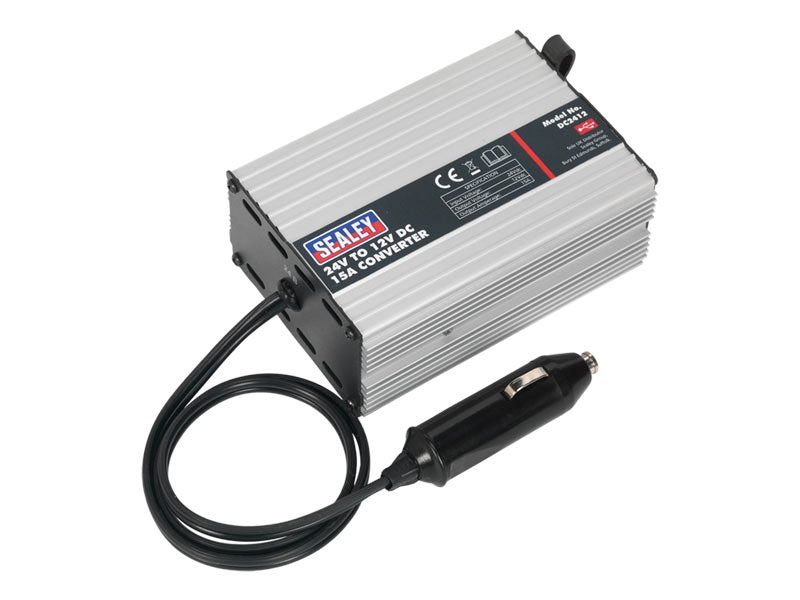 Sealey Converter 24V-12V DC 15A For Commercial Vehicles High/Low Voltage DC2412