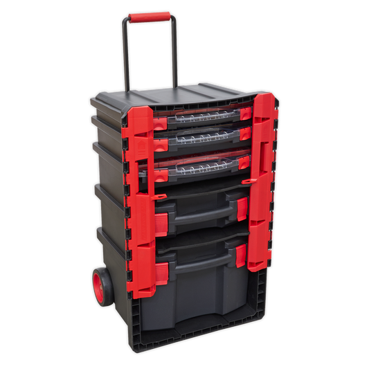 Sealey Professional Mobile Toolbox Tool Box 5 Removable Storage Cases AP860