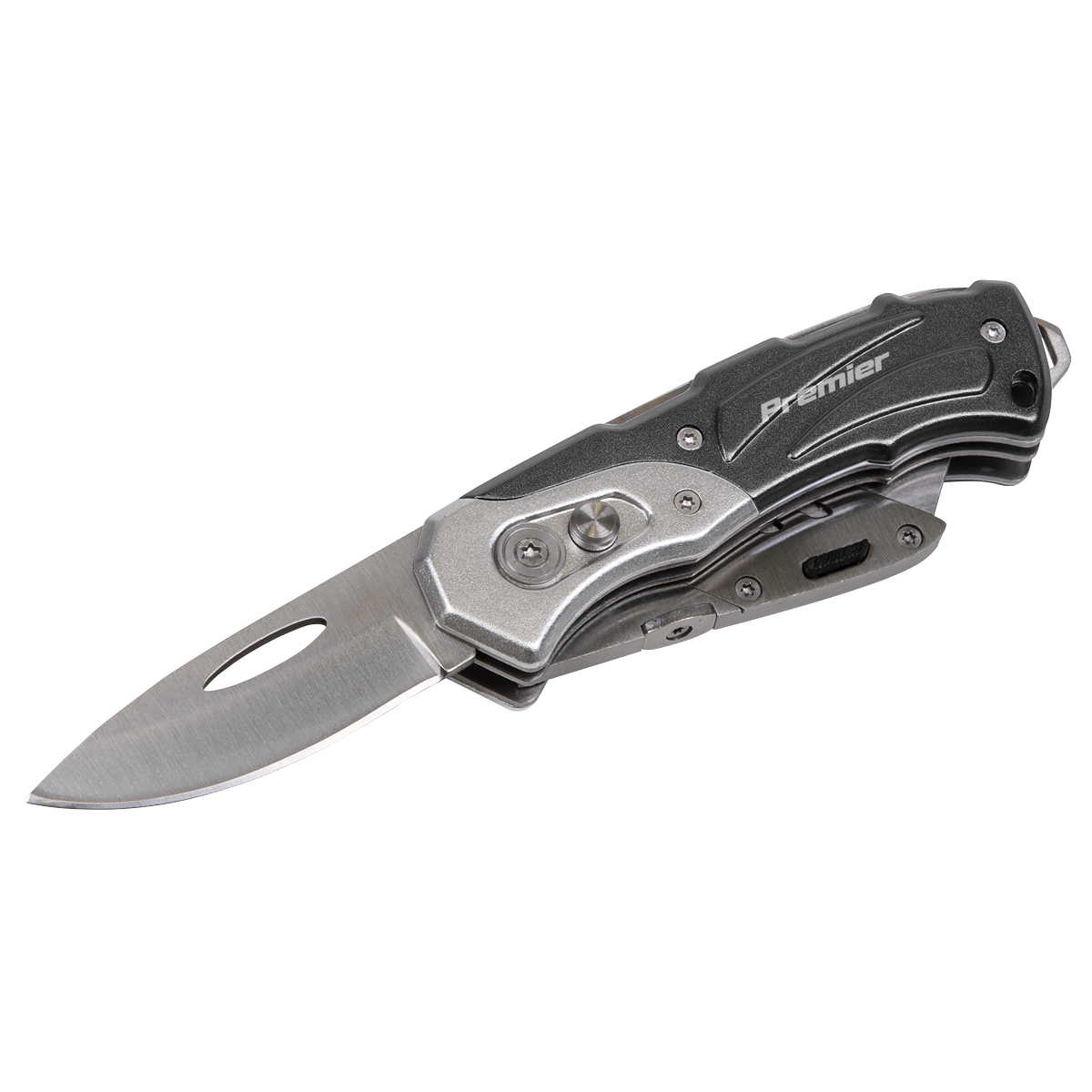 Sealey Pocket Knife Locking Twin Blade Stainless Steel Blade Hardened PK37